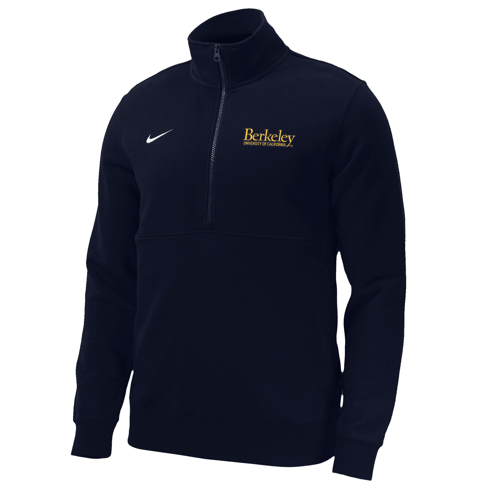 image of: Nike Club Fleece Half Zip Berkeley Logo