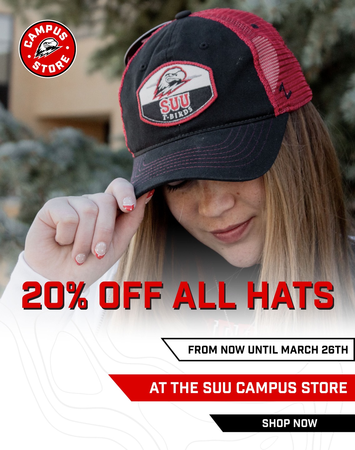 20% OFF all hats