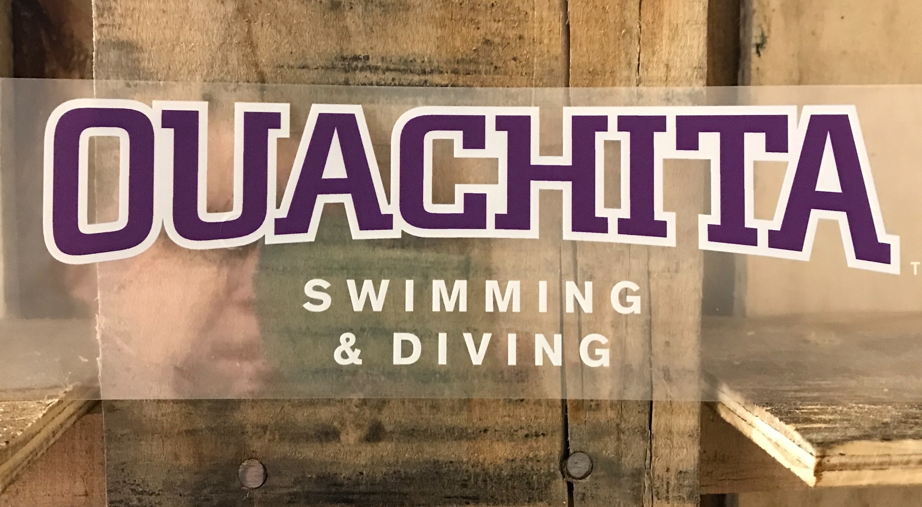 image of: Ouachita Swimming & Diving Decal