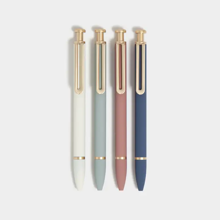 image of: U Brands Monterey Premium Ballpoint Pens, 4 Count, Atlantis Hues
