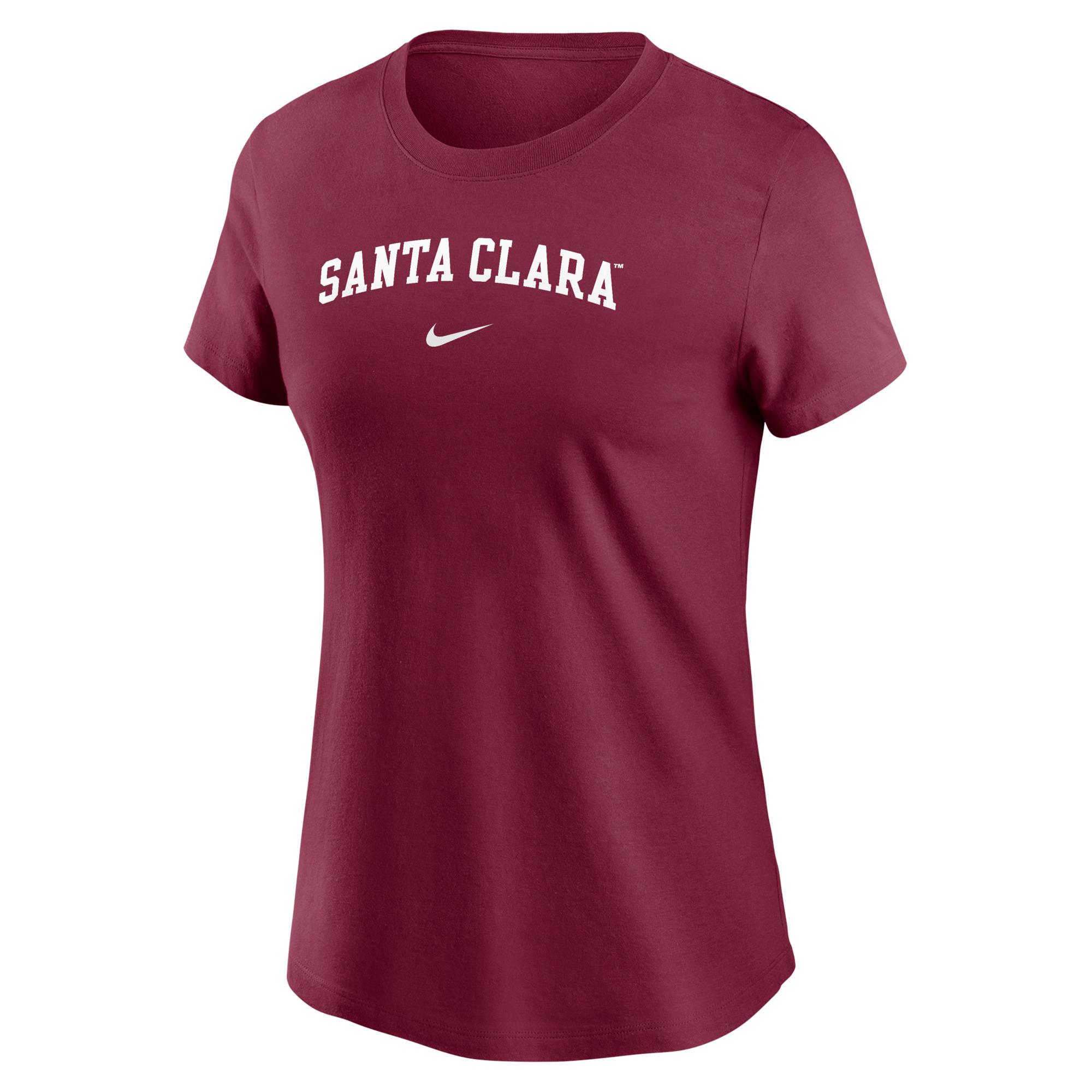 Product image 1 of 1 for Santa Clara Broncos Nike Women's Core Cotton Short Sleeve Tee, Team Maroon