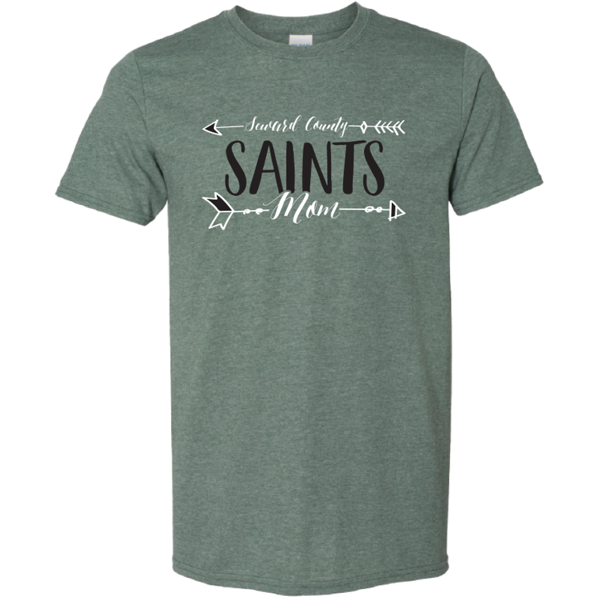 image of: COLLEGIATE TRENDS SAINTS MOM ARROW TEE