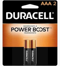 image of: Duracell AAA Coppertop Batteries, 2 Pack