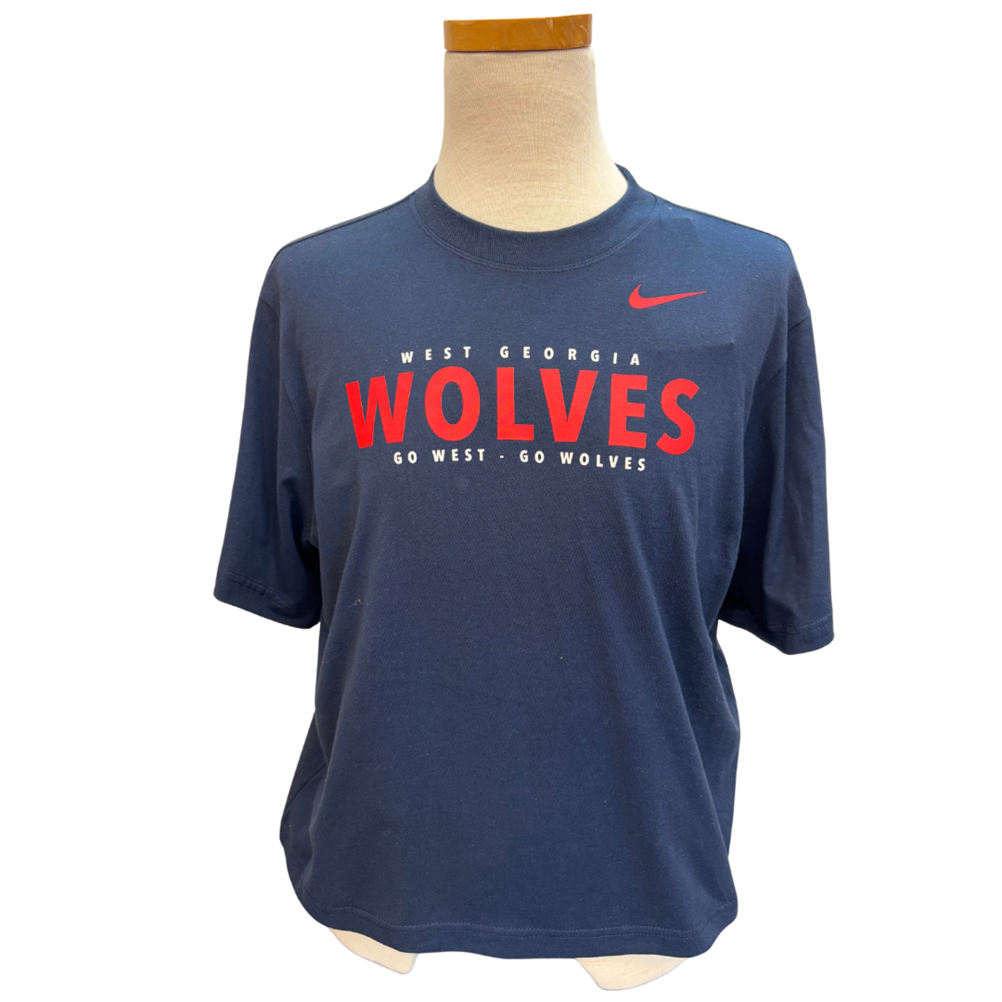 image of: ATHLETICS LOGO NIKE COTTON SS BOXY TEE