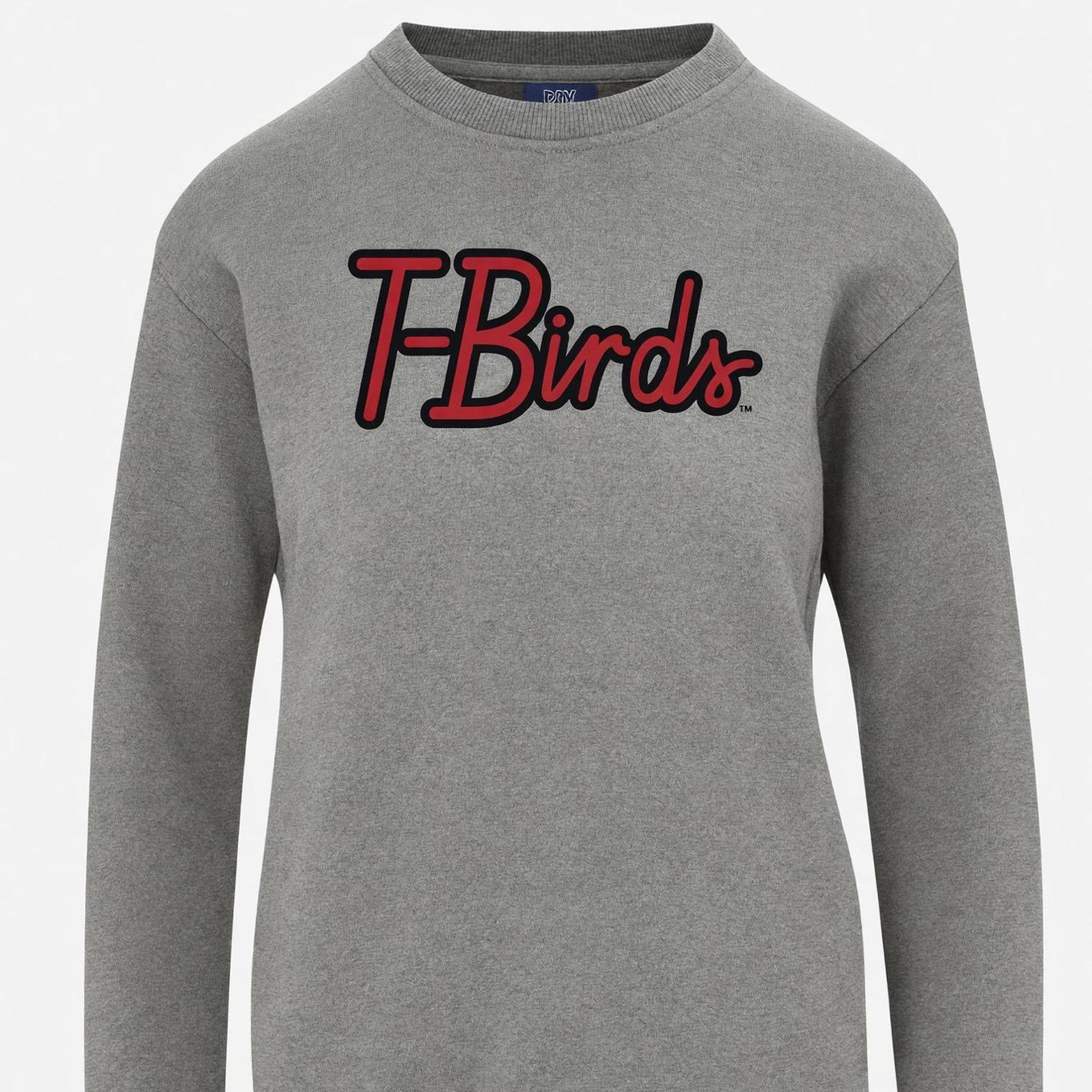Product image 1 of 1 for MV SPORT WOMENS GRAY CREW T-BIRDS