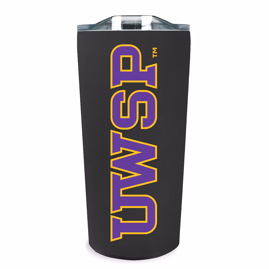 Product image 1 of 1 for University of Wisconsin Stevens Point 18 oz SS Soft Touch Tumbler, Black