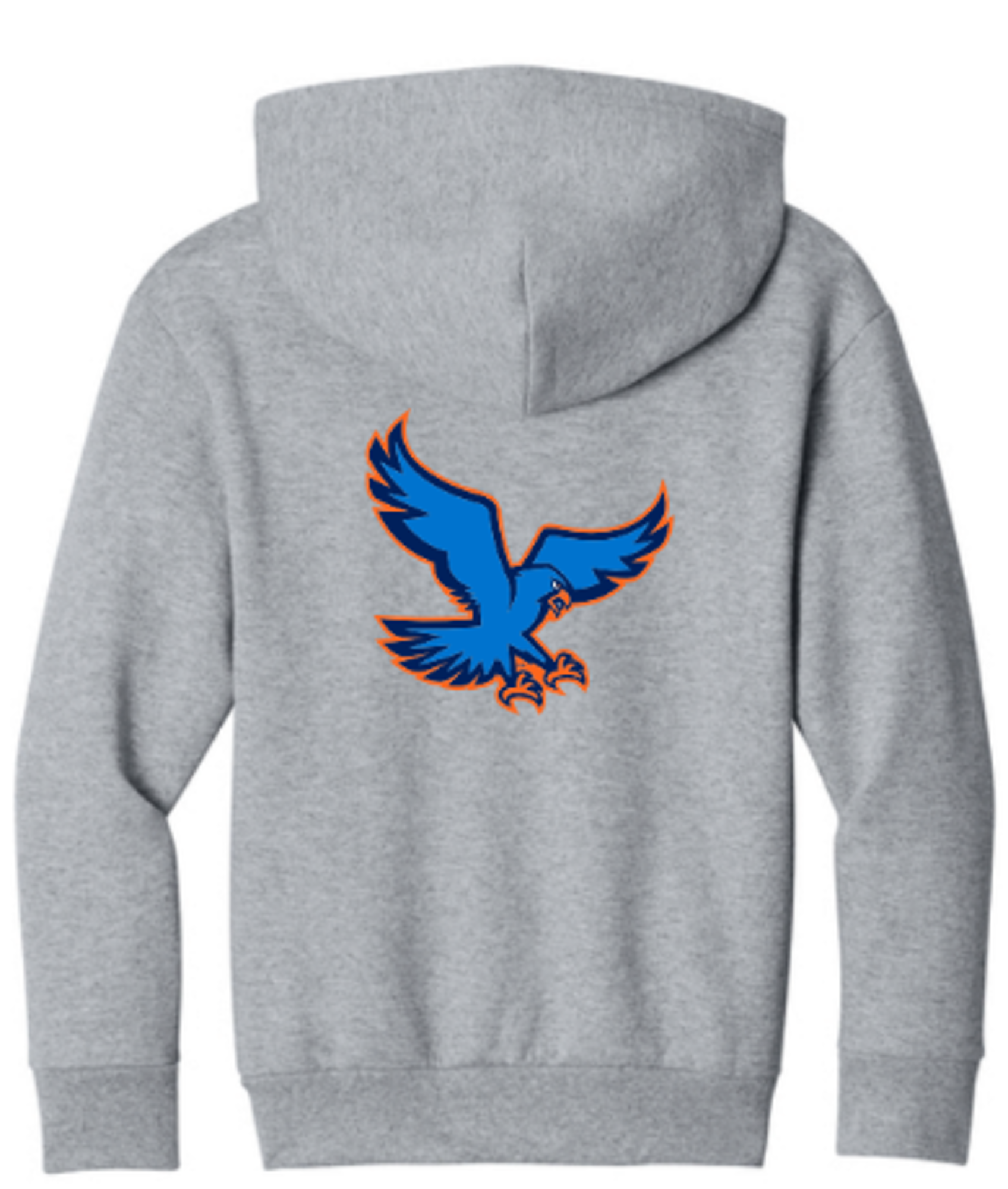 Product image 2 of 3 for Port & Co Youth Grey Flying Hawk Hoodie