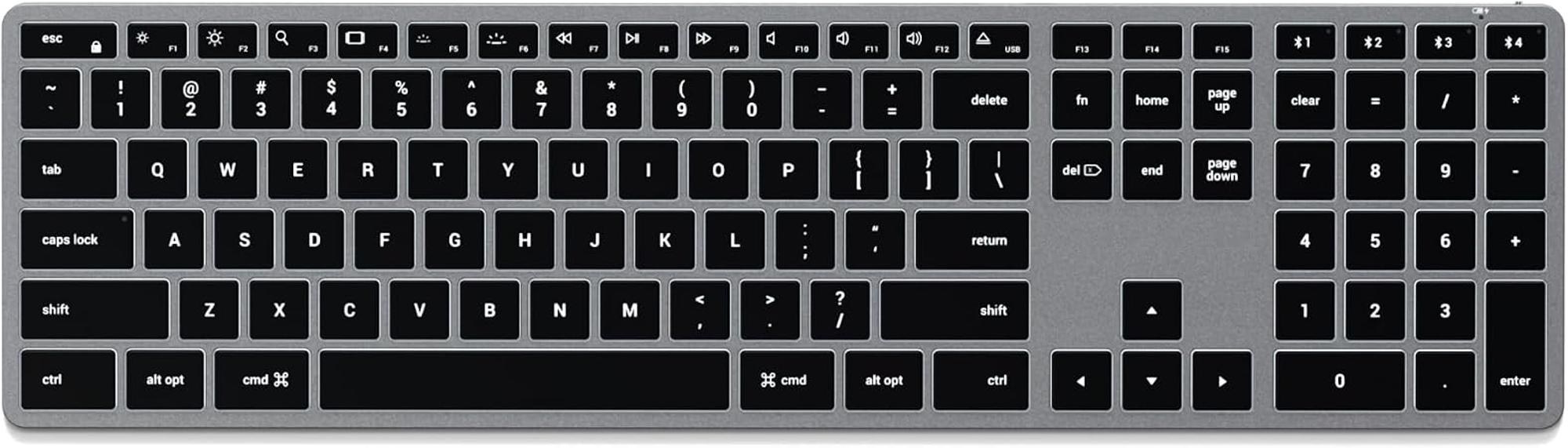 Product image 1 of 1 for Satechi Slim X2 Bluethooth Backlit Keyboard