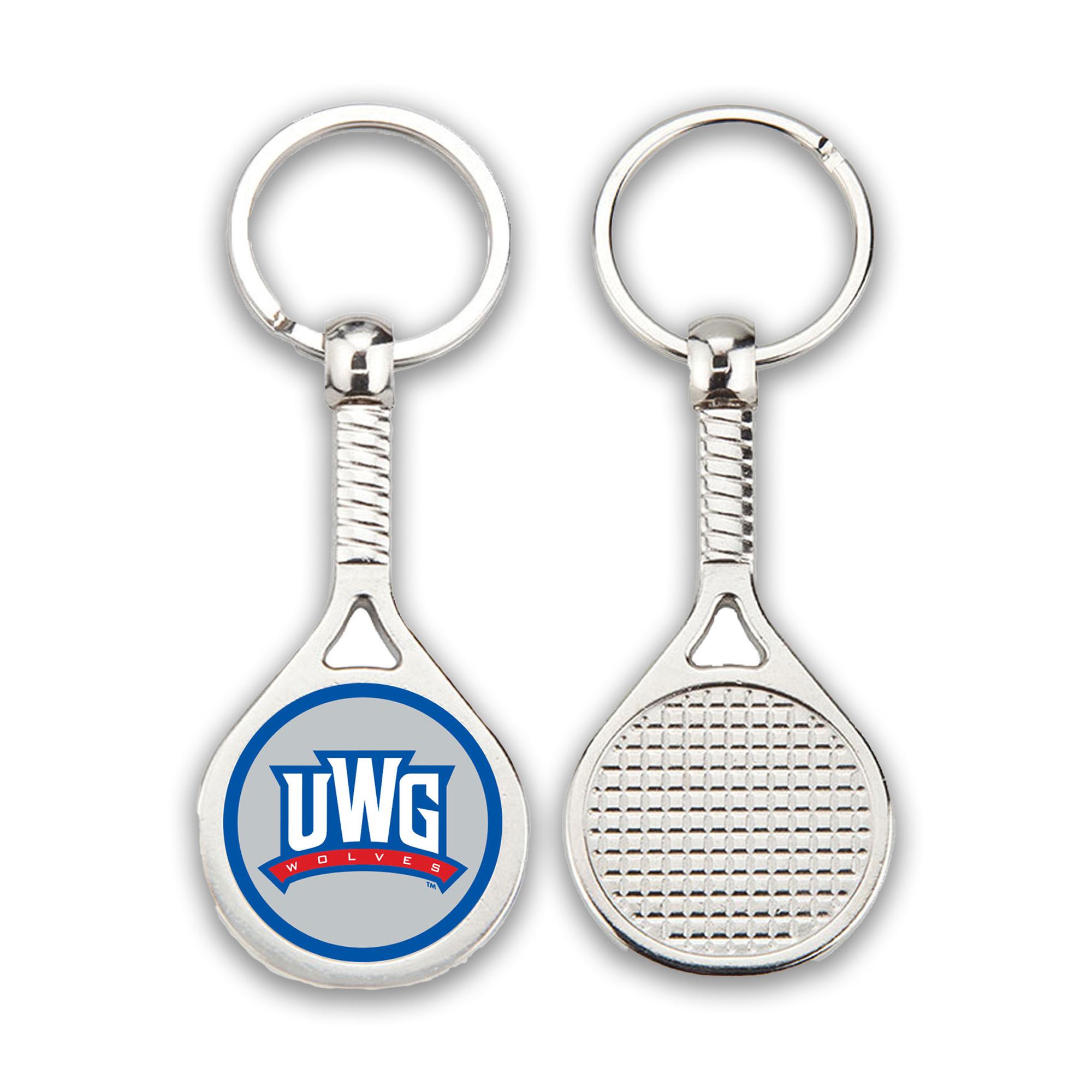 image of: ATHLETICS LOGO TENNIS METAL KEY TAG