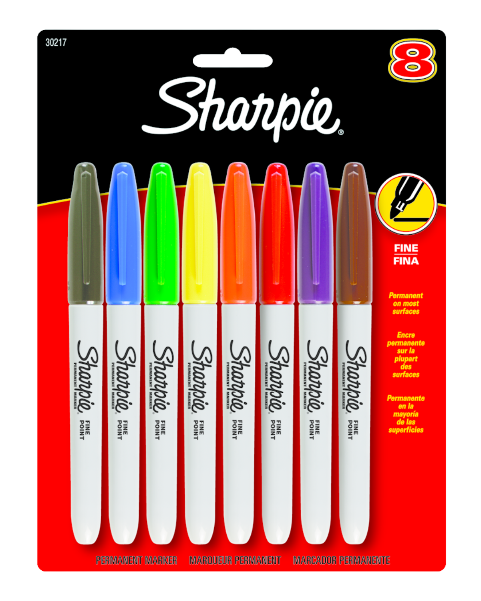 Product image 1 of 1 for Sharpie Fine Tip Permanent Marker, 8 Pack