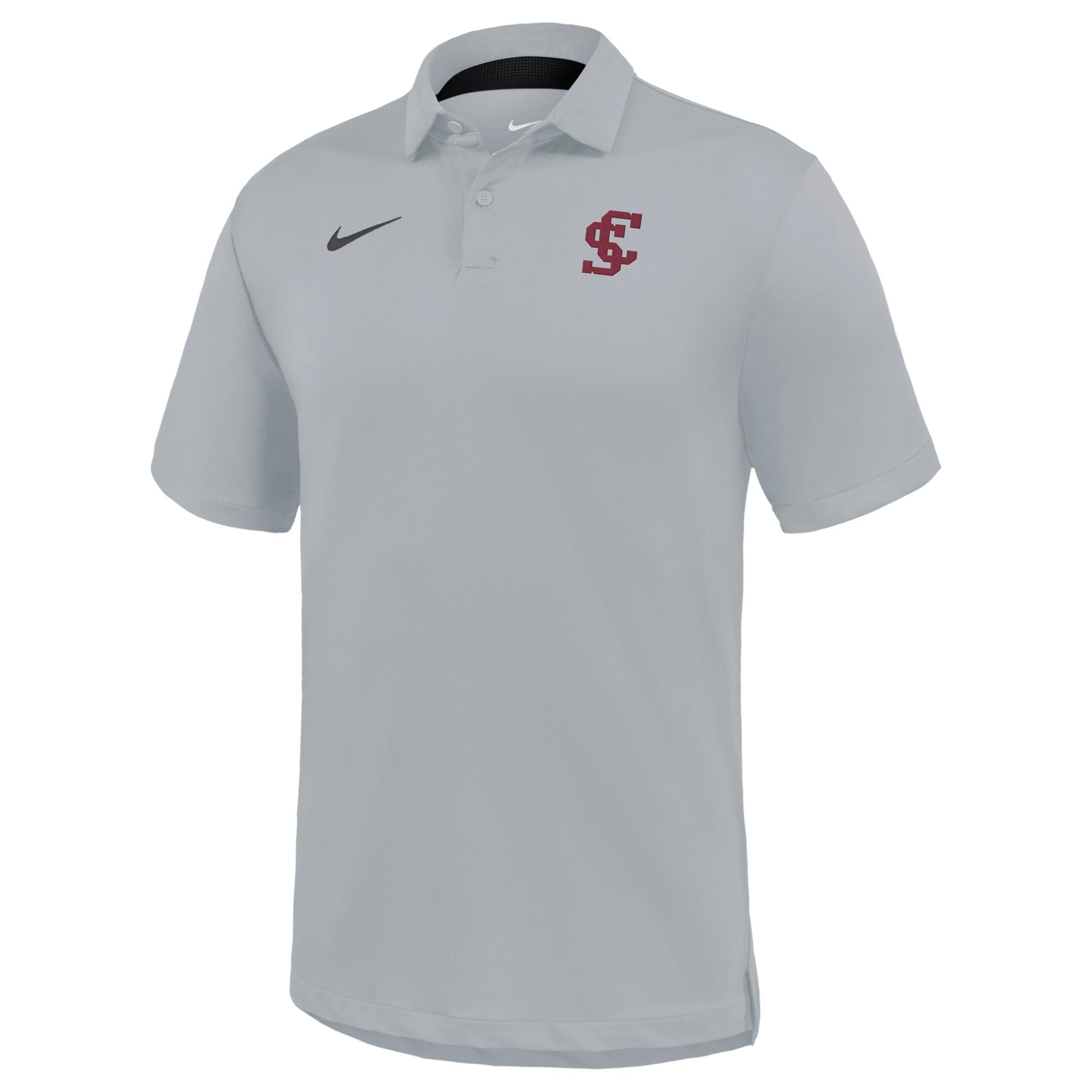 Product image 1 of 1 for Santa Clara Broncos Nike Dri-FIT Tour Polo, Light Smoke Gray