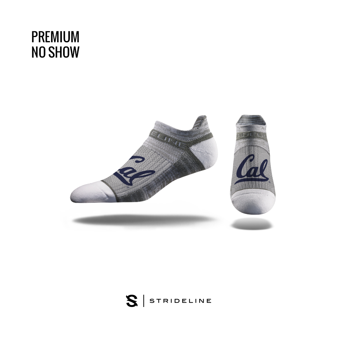 Product image 1 of 1 for Strideline Sock Premium No Show Cal Logo
