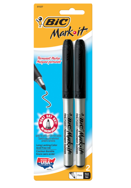 BIC Intensity Permanent Marker - Black, 2pk; $3.99