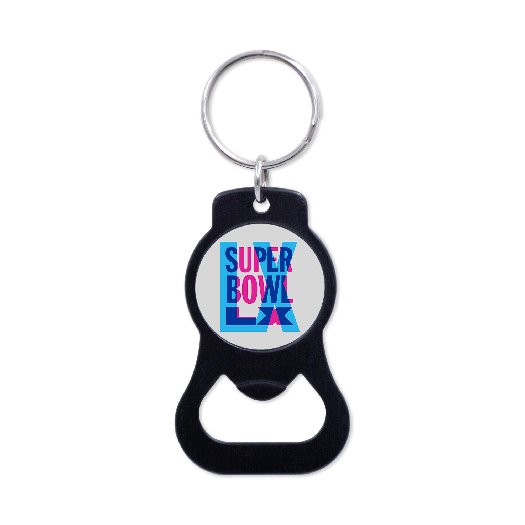 image of: Super Bowl LX Bottle Opener Key Ring