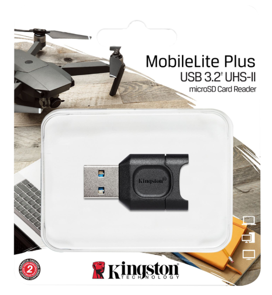 Kingston MobileLite Plus USB-A microSD Card Reader; $24.98
