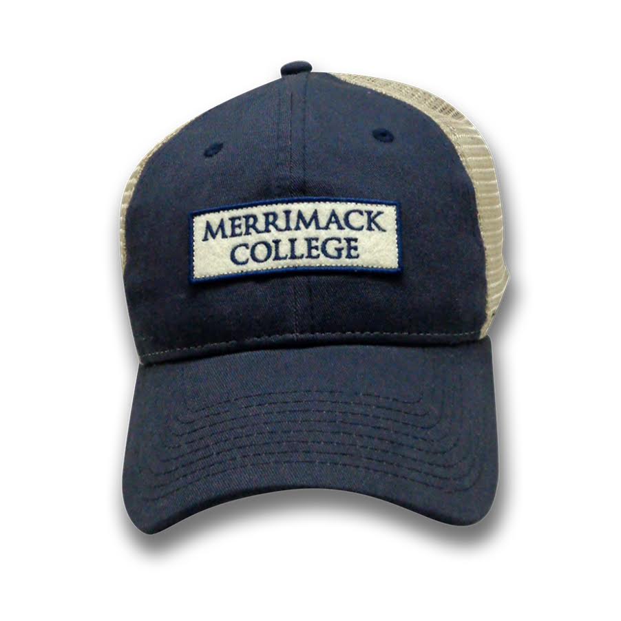 image of: Navy/Khaki Patch Trucker Hat