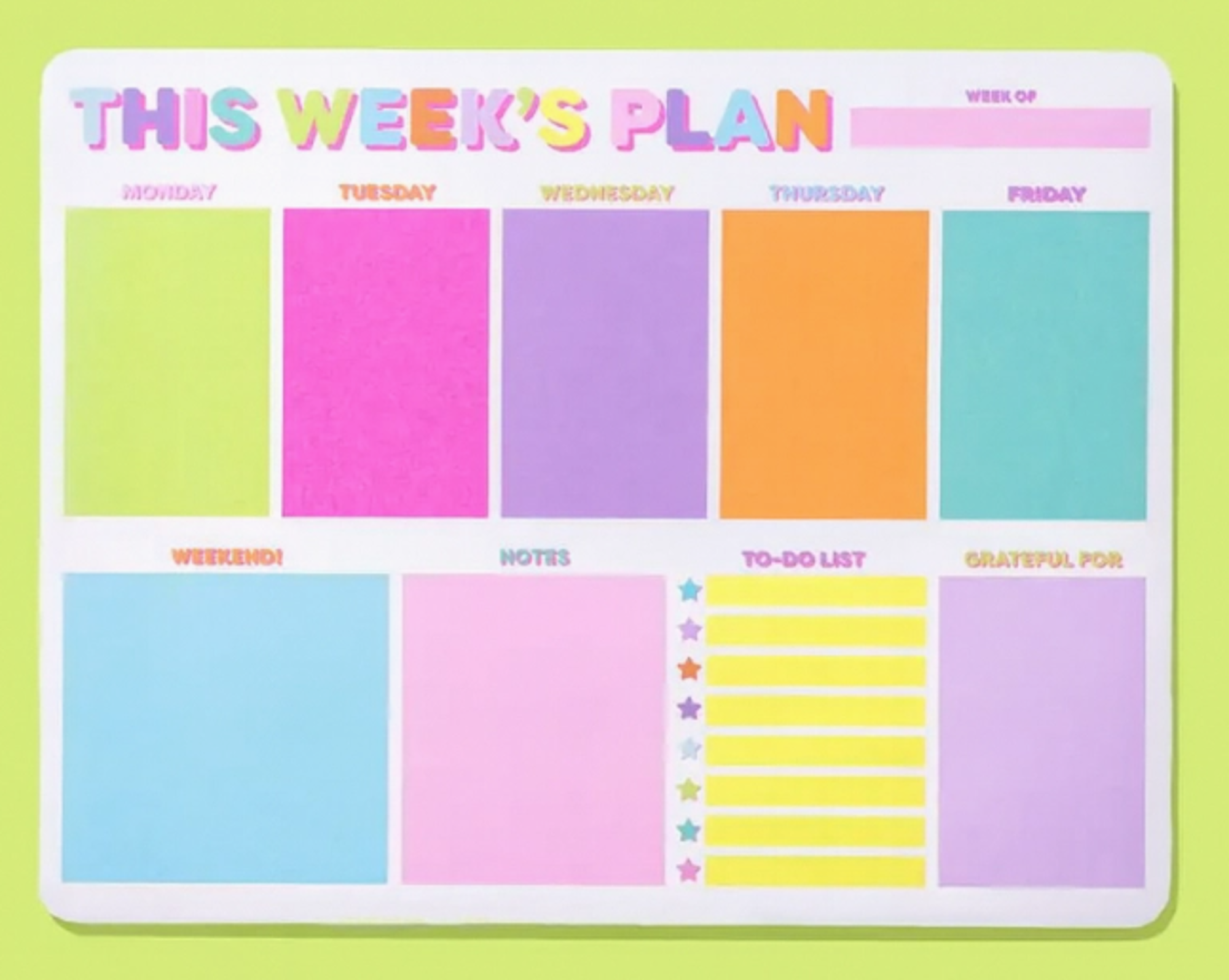 Product image 1 of 1 for Taylor Elliott Designs "This Week's Plan", 52 Sheets