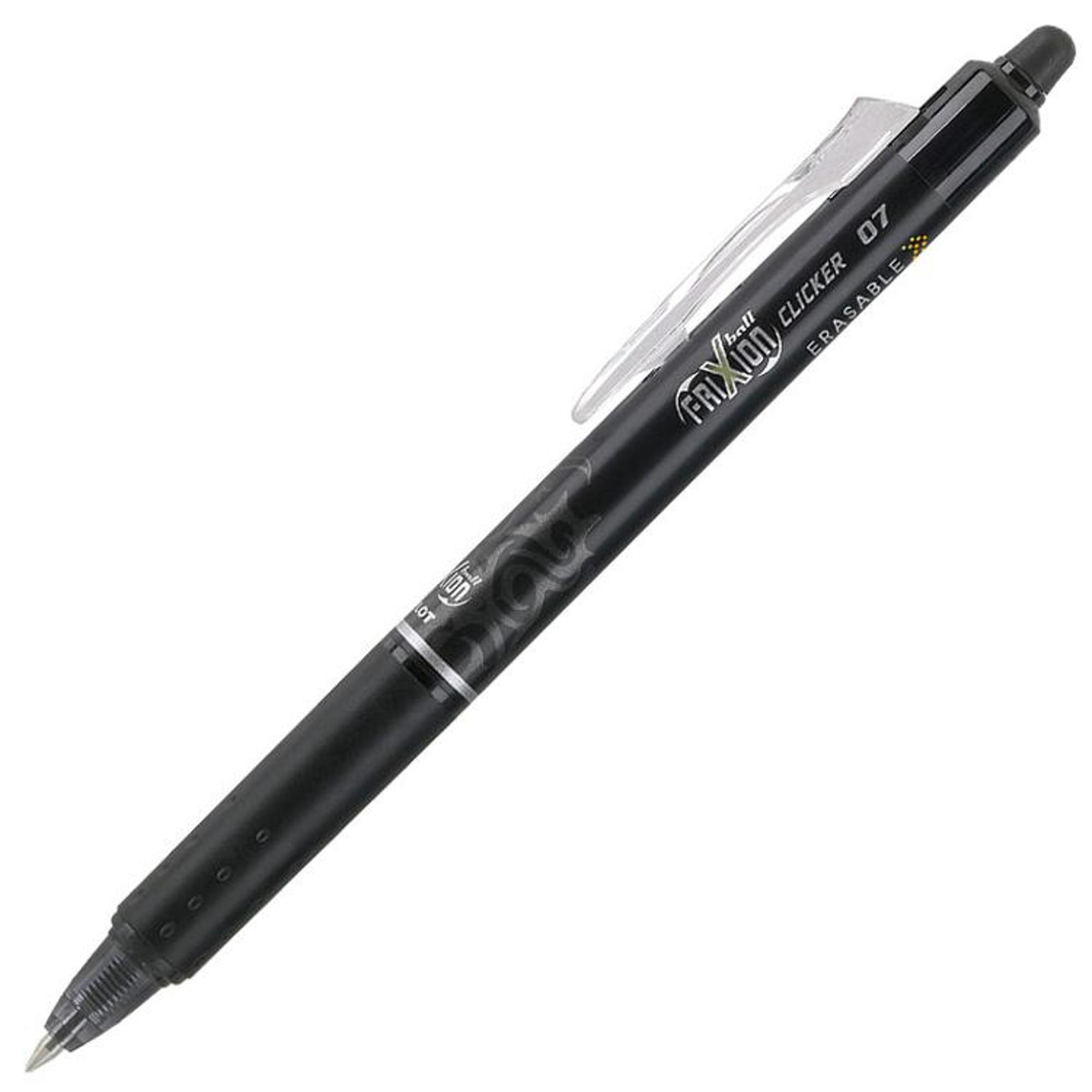 image of: Pilot FriXion Clicker Retractable Erasable Gel Pen Black, .7mm