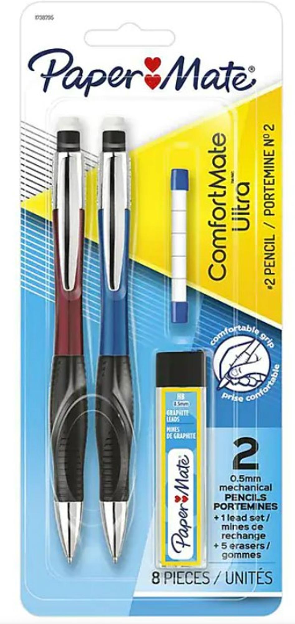 image of: Comfort Mate Mechanical Pencils .7mm Starter Set 2pk
