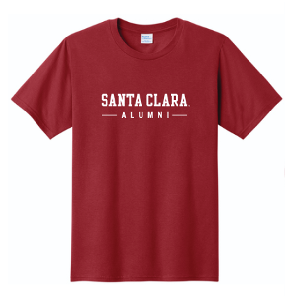 Santa Clara Alumni Short Sleeve Tee, Cardinal; $19.98