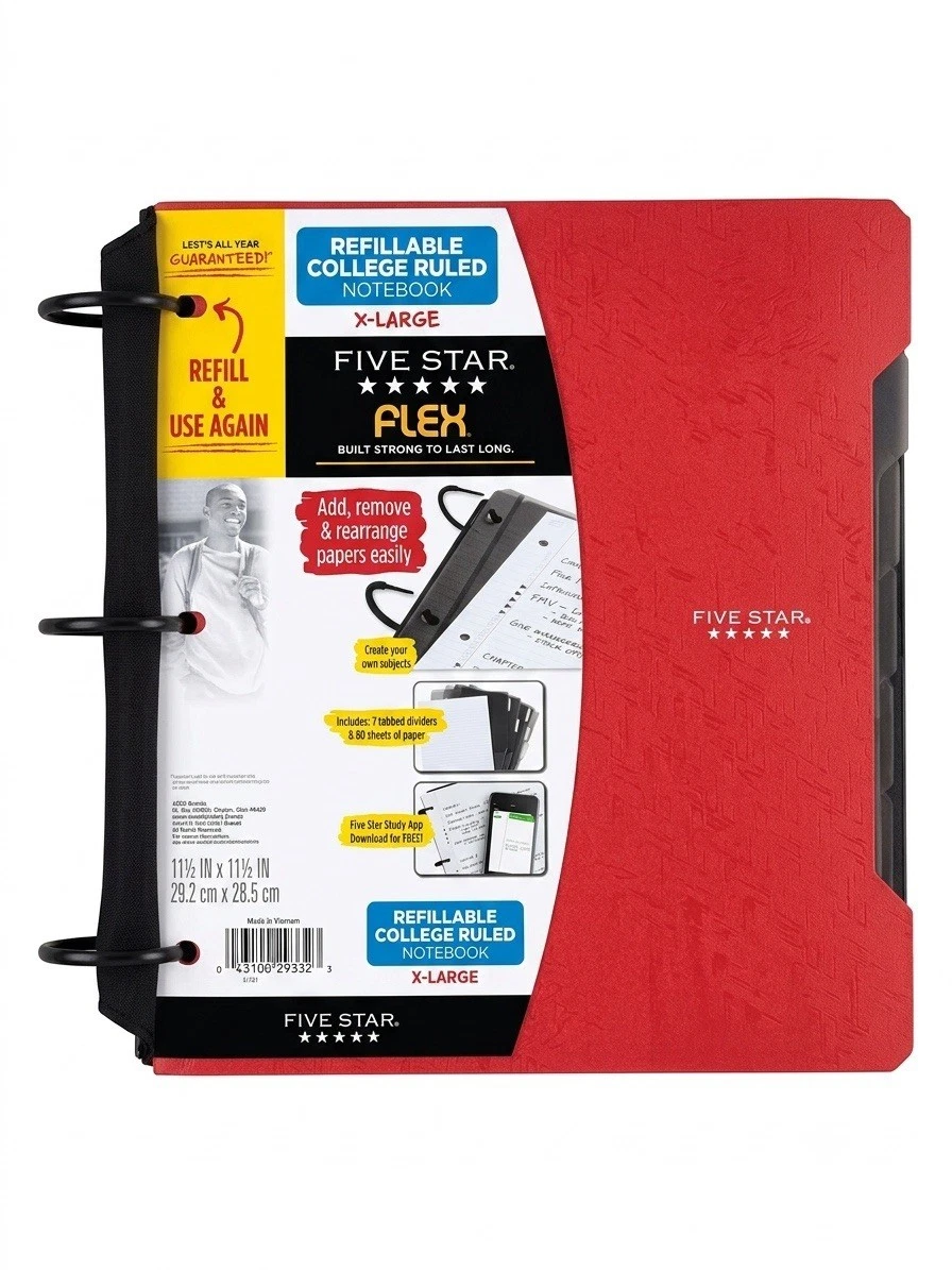 Product image 1 of 1 for Notebook X-Large Five Star Flex Hybrid Notebinder