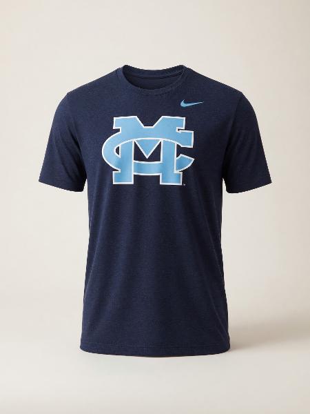 MC NIKE SS TRIBLEND TEE NAVY HTH; $54.99