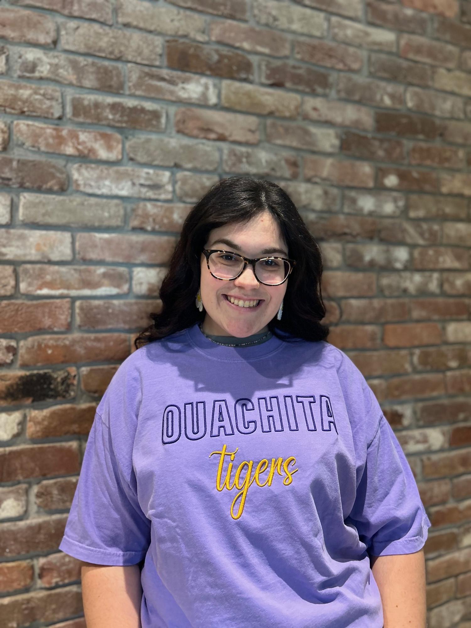 image of: Ouachita Tigers Puff Embroidery Short Sleeve Tee