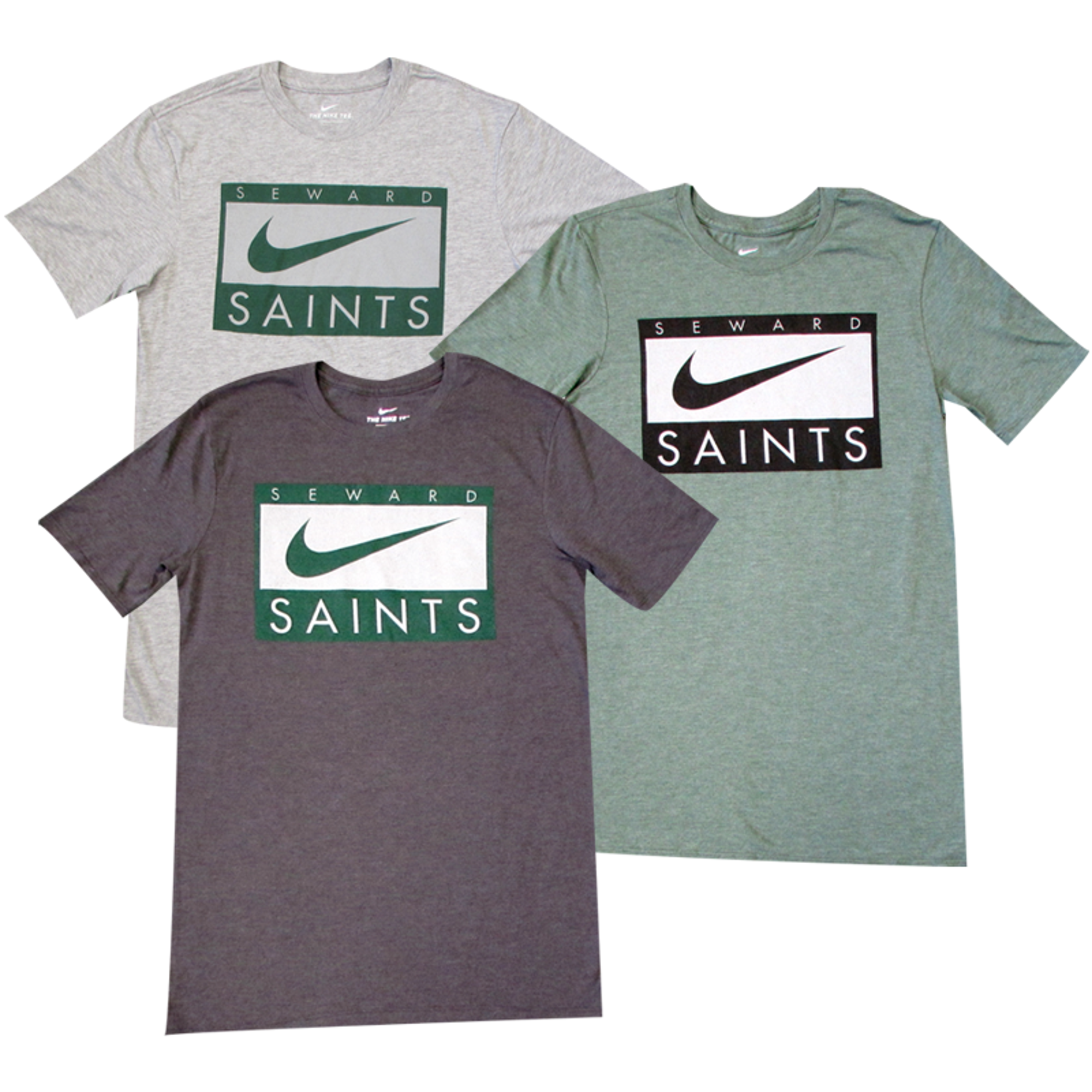 image of: NIKE BLOCK THROWBACK TRIBLEND TEE