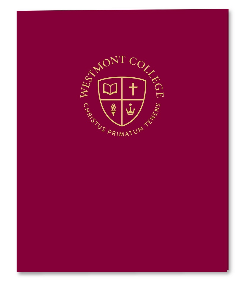 image of: Westmont Laminated Seal Folder Maroon