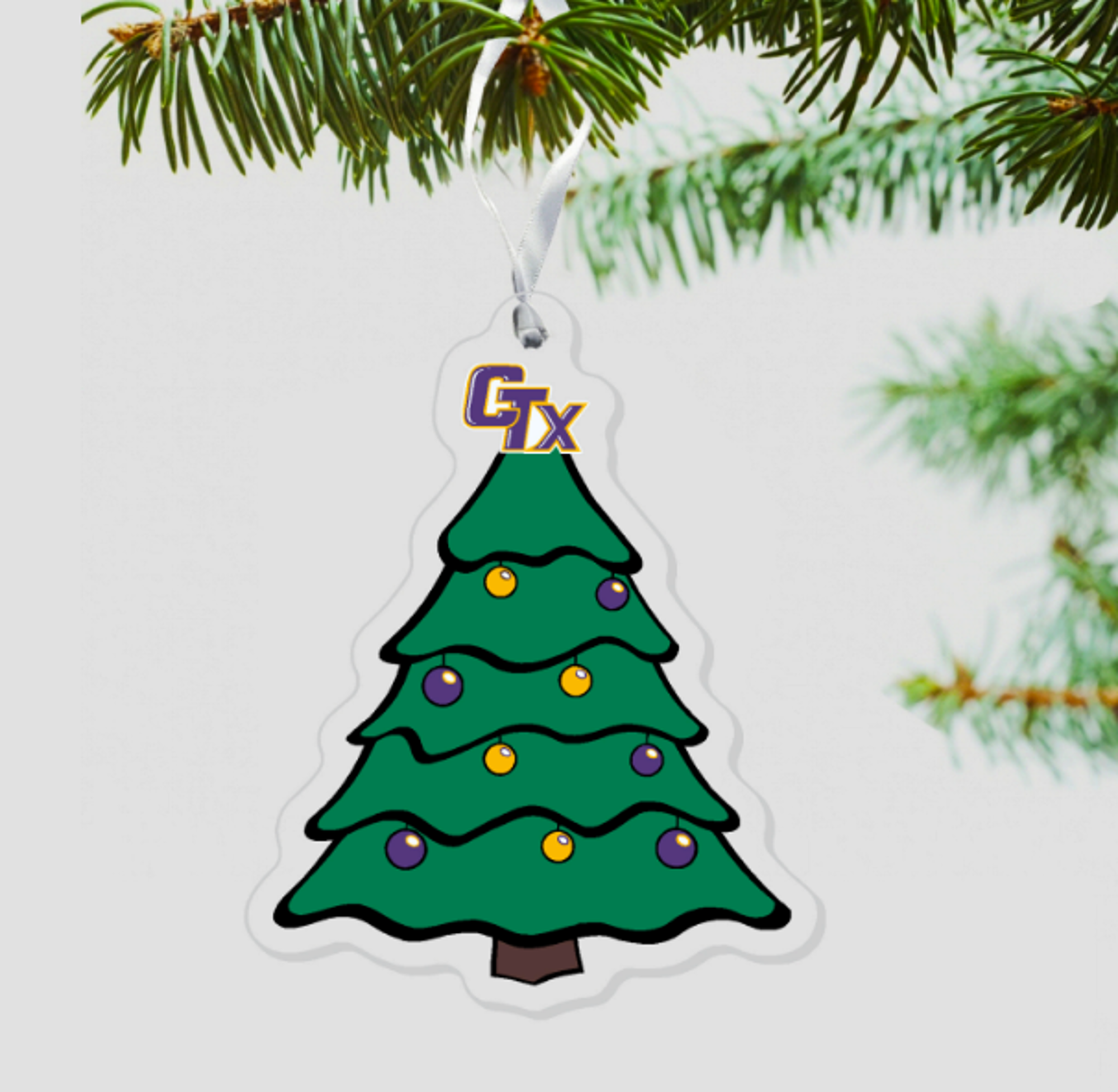 image of: Acrylic Christmas Tree Ornament