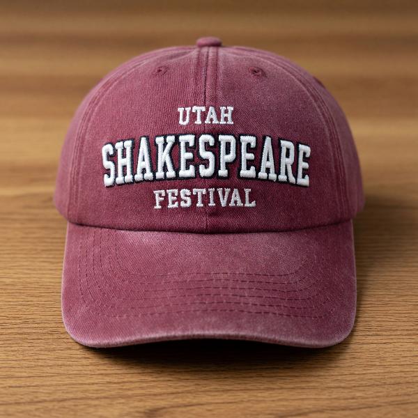 CRAZY UTAH SHAKESPEARE FESTIVAL MAROON HAT; $14.99