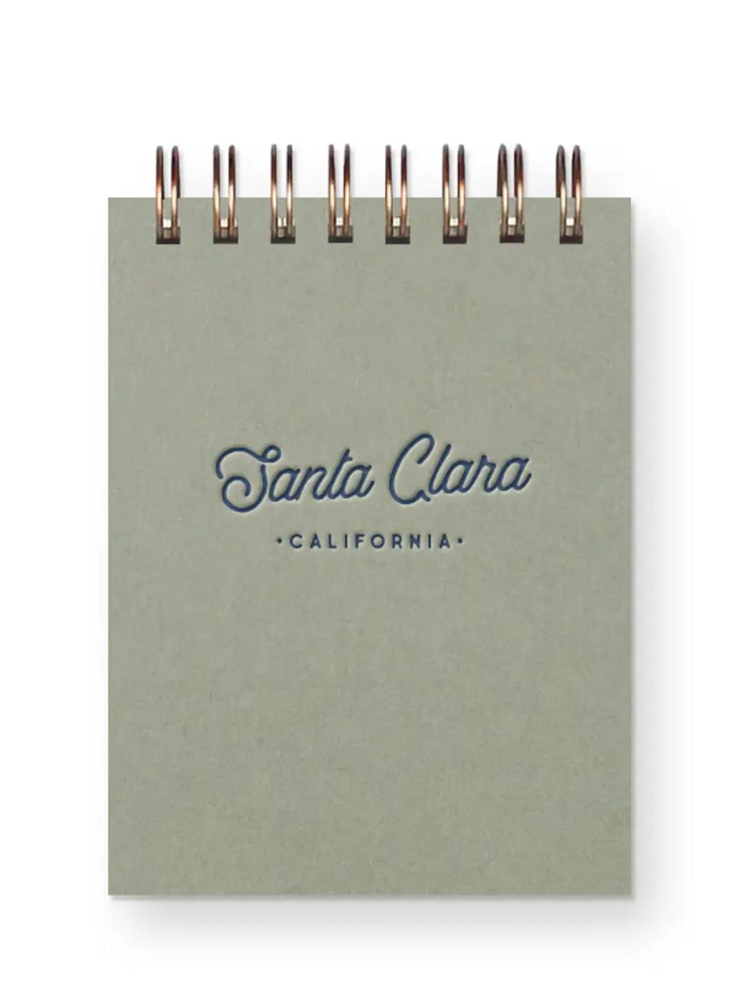 Product image 1 of 1 for Santa Clara California Script Mini Jotter Notebook, Sage Green
