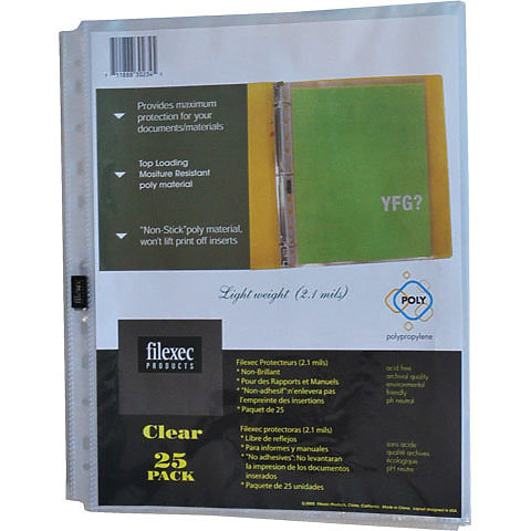 image of: Sheet Protectors 25pk