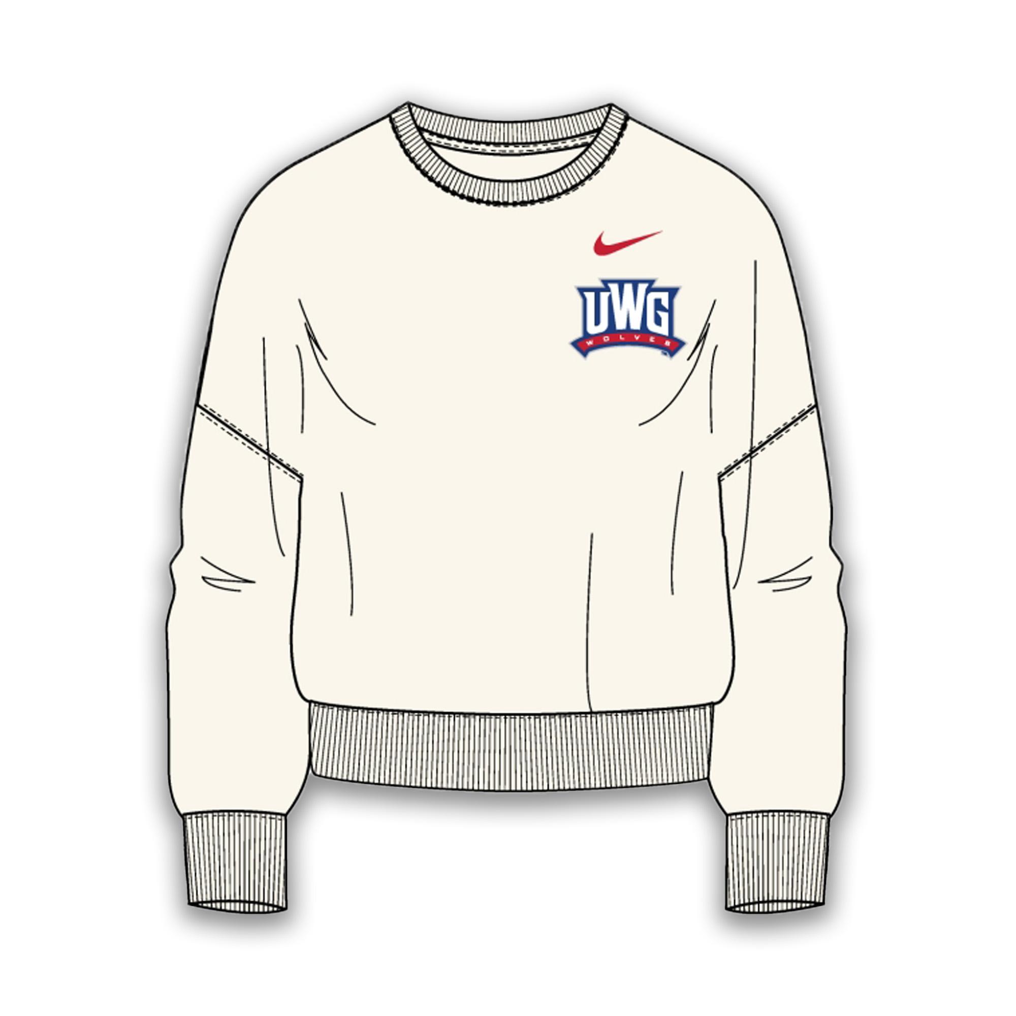 image of: ATHLETICS LOGO NIKE PHOENIX FLEECE CREW