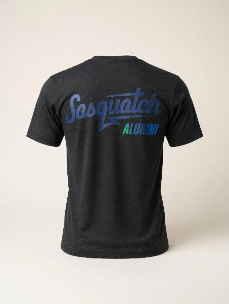 S/S TEE - Alumni - Sasquatch Charcoal Heather; $19.99