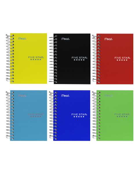 Five Star 4in x 5.5in Fat Lil' College Ruled Notebook, Assorted Colors; $4.98