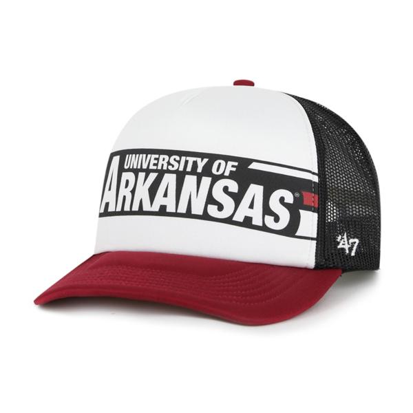 Arkansas Razorbacks Youth '47 Brand Stack Line Trucker Hat; $30.00