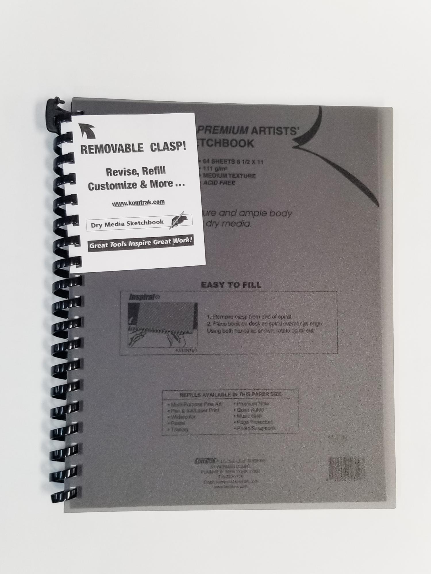 image of: Komtrak Dry Media Sketchbook 8.5x11