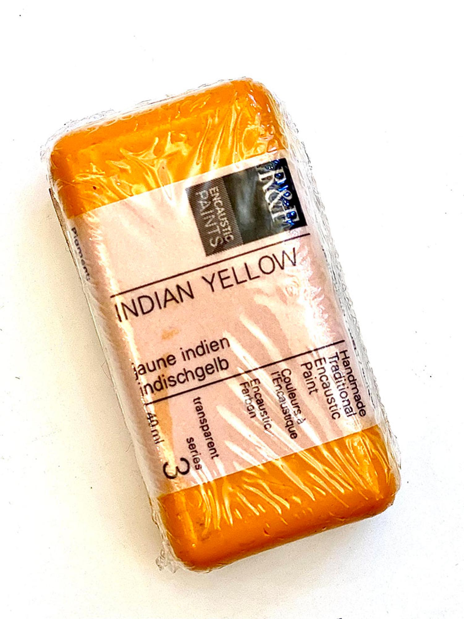 image of: R &f ENCAUSTIC PAINT/INDIAN YELLOW 40 ML