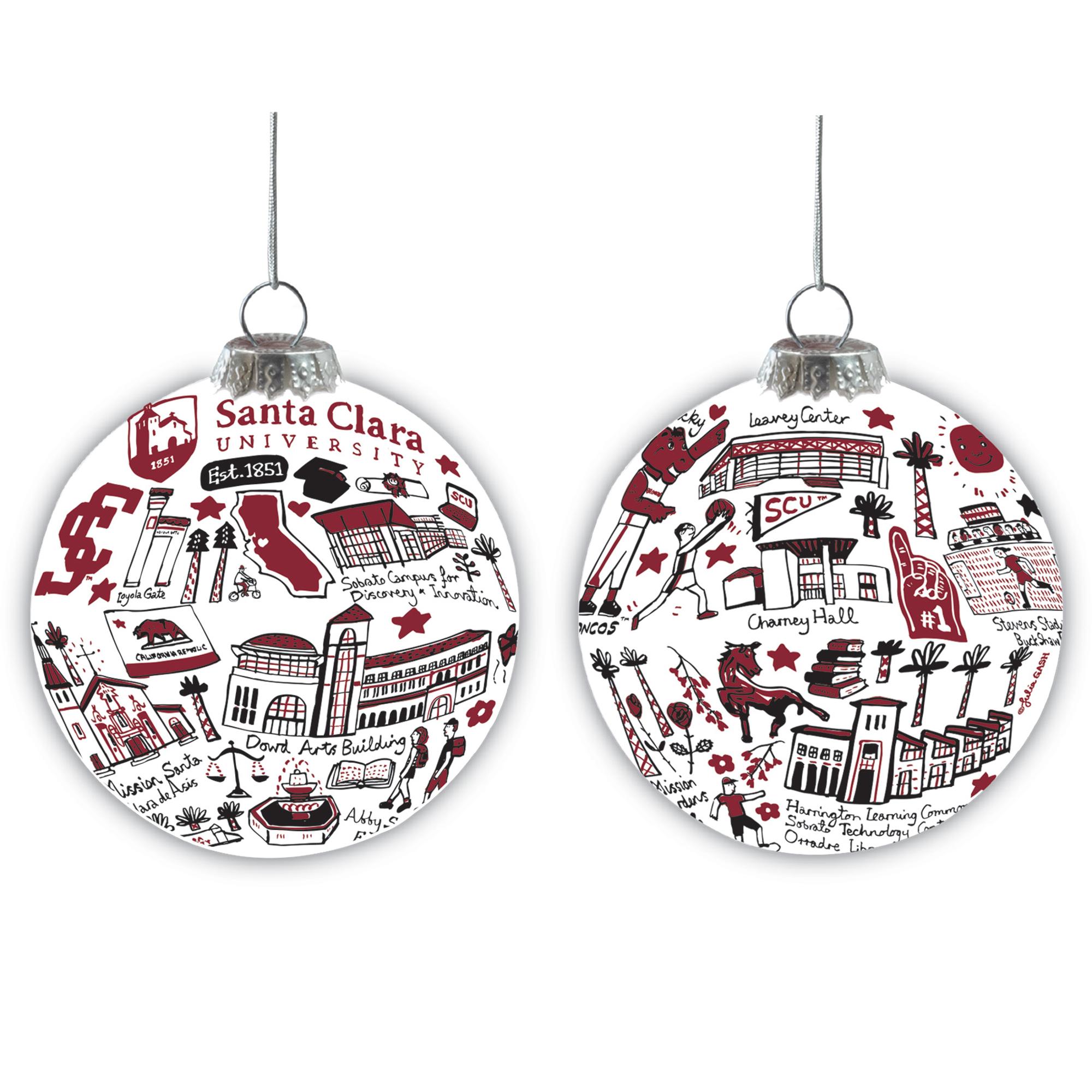 image of: Santa Clara University Julia Gash Round Ornament