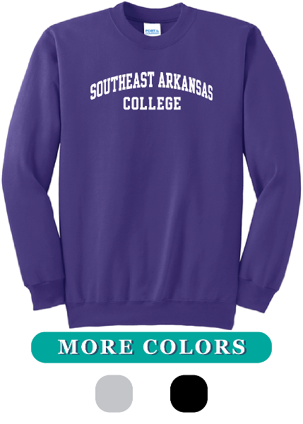 Southeast Arkansas College Arch Crew Sweatshirt; $29.98