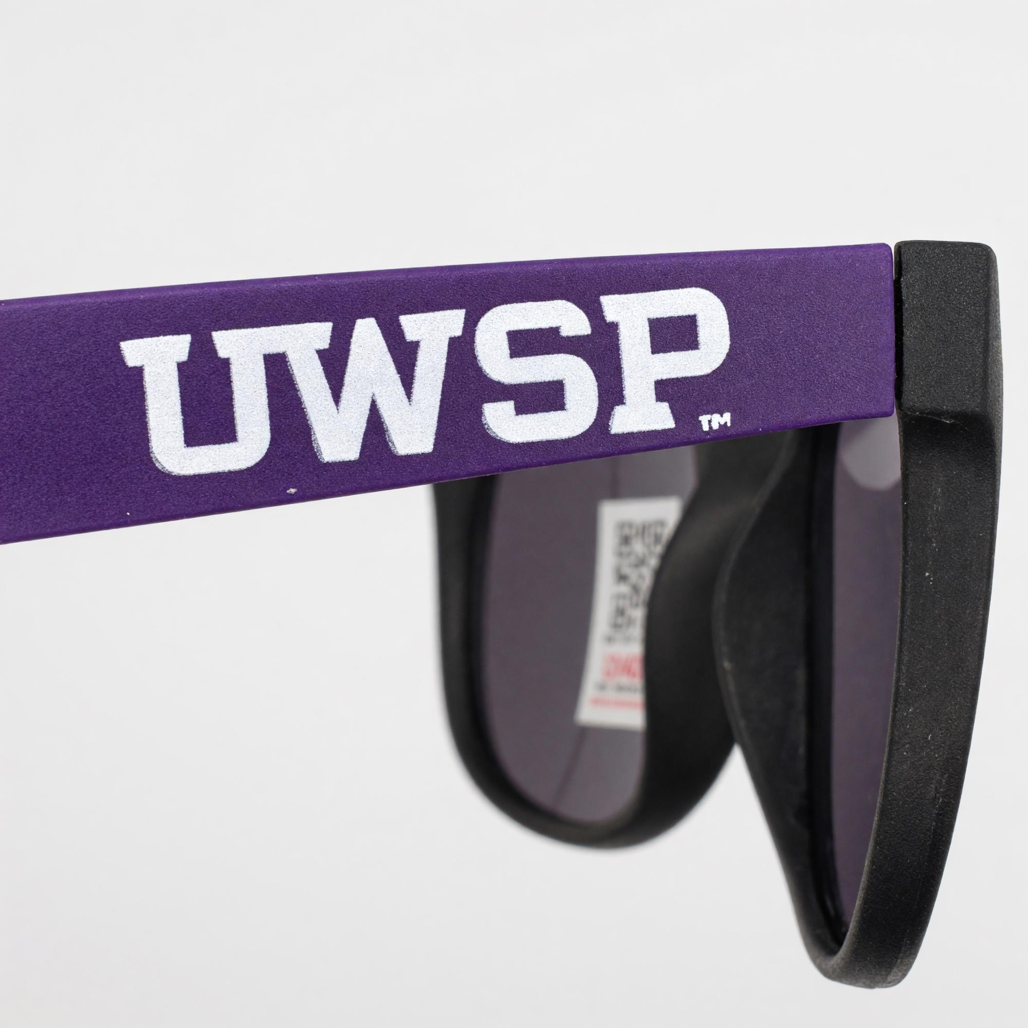 Product image 2 of 3 for UWSP Retro Sunglasses, Purple & Black