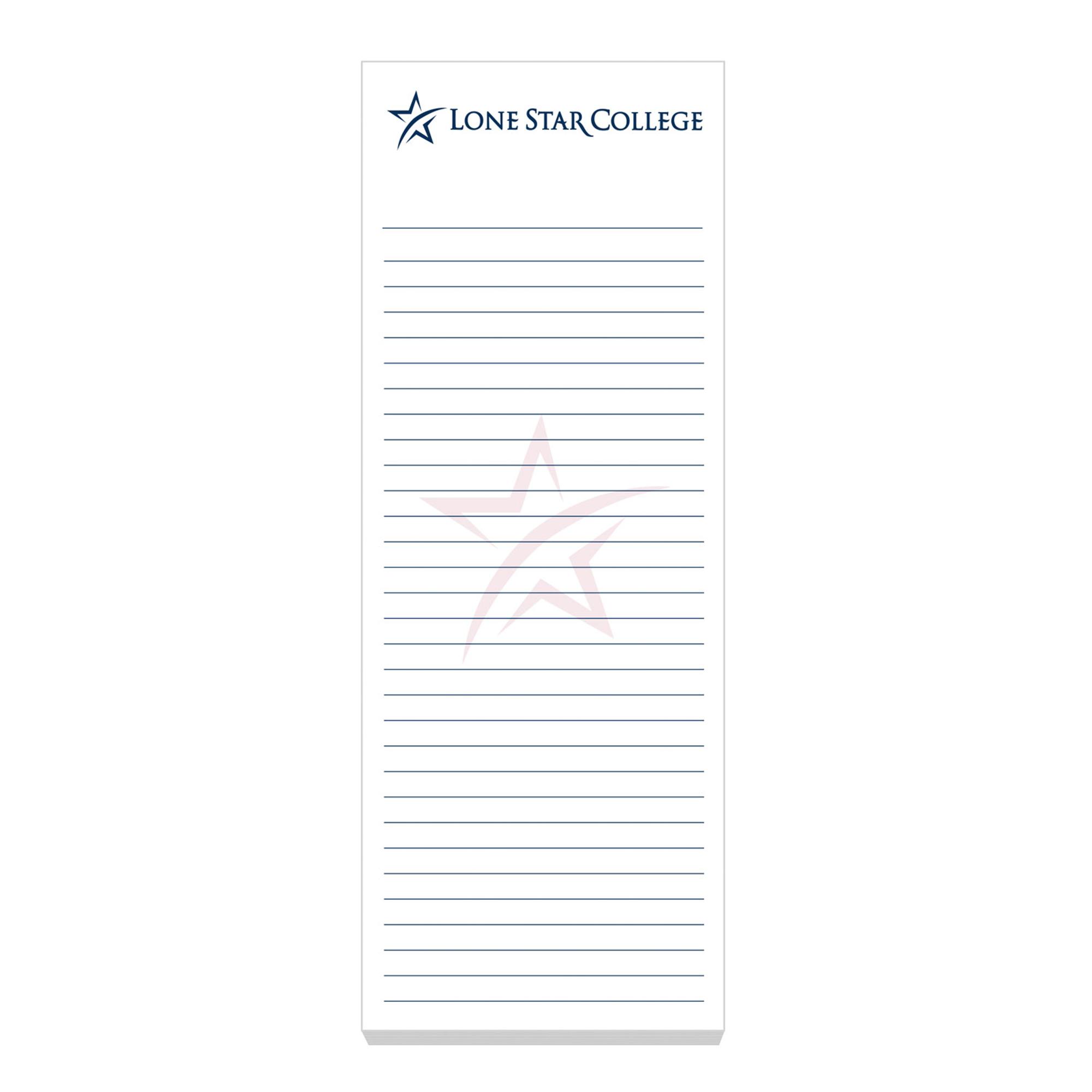 Product image 1 of 1 for Lone Star College Logo 3in x 8in Sticky Notes, 5 Pack