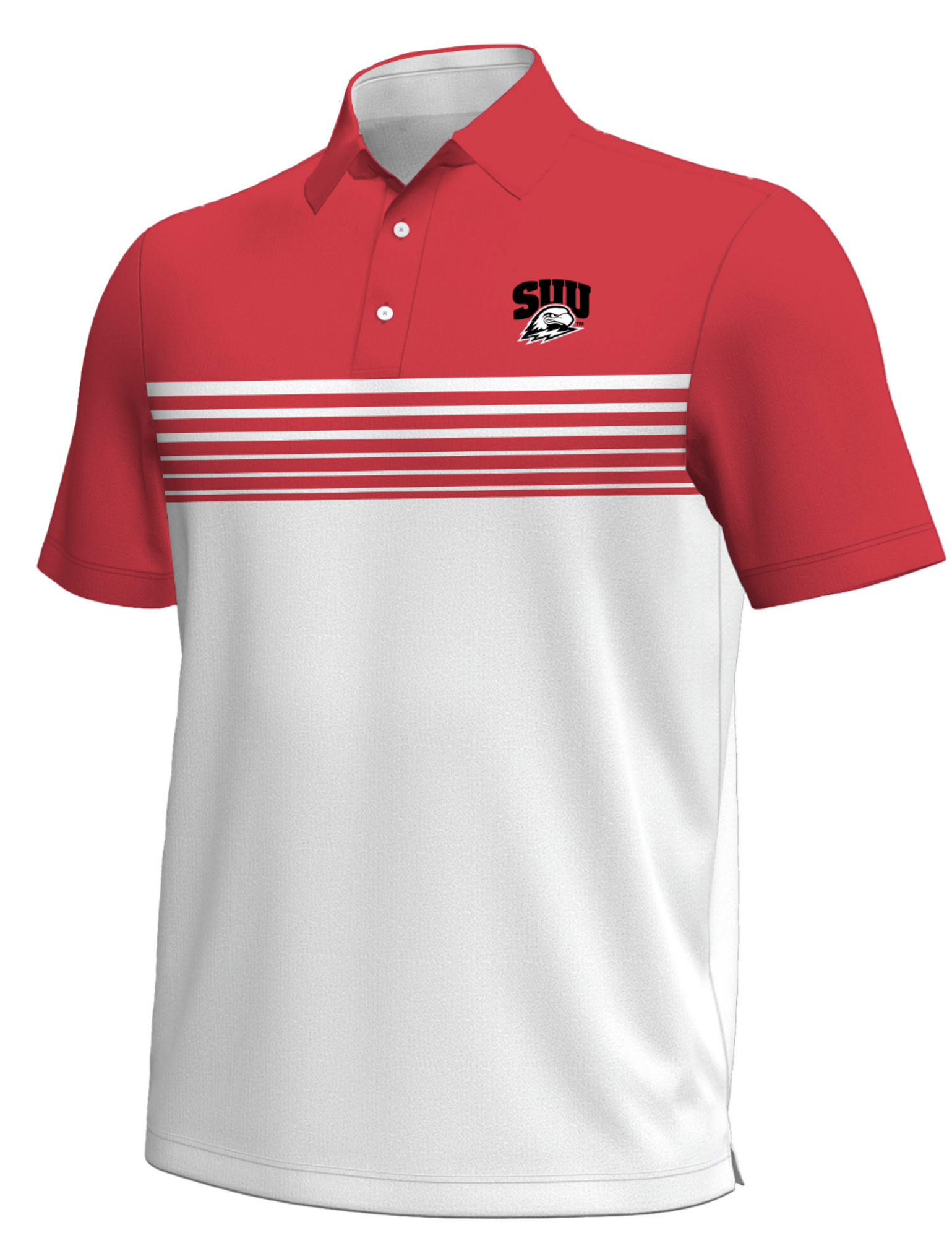 Product image 1 of 1 for U/A POLO RED/WHITE SUU THOR ARMOURFUSE