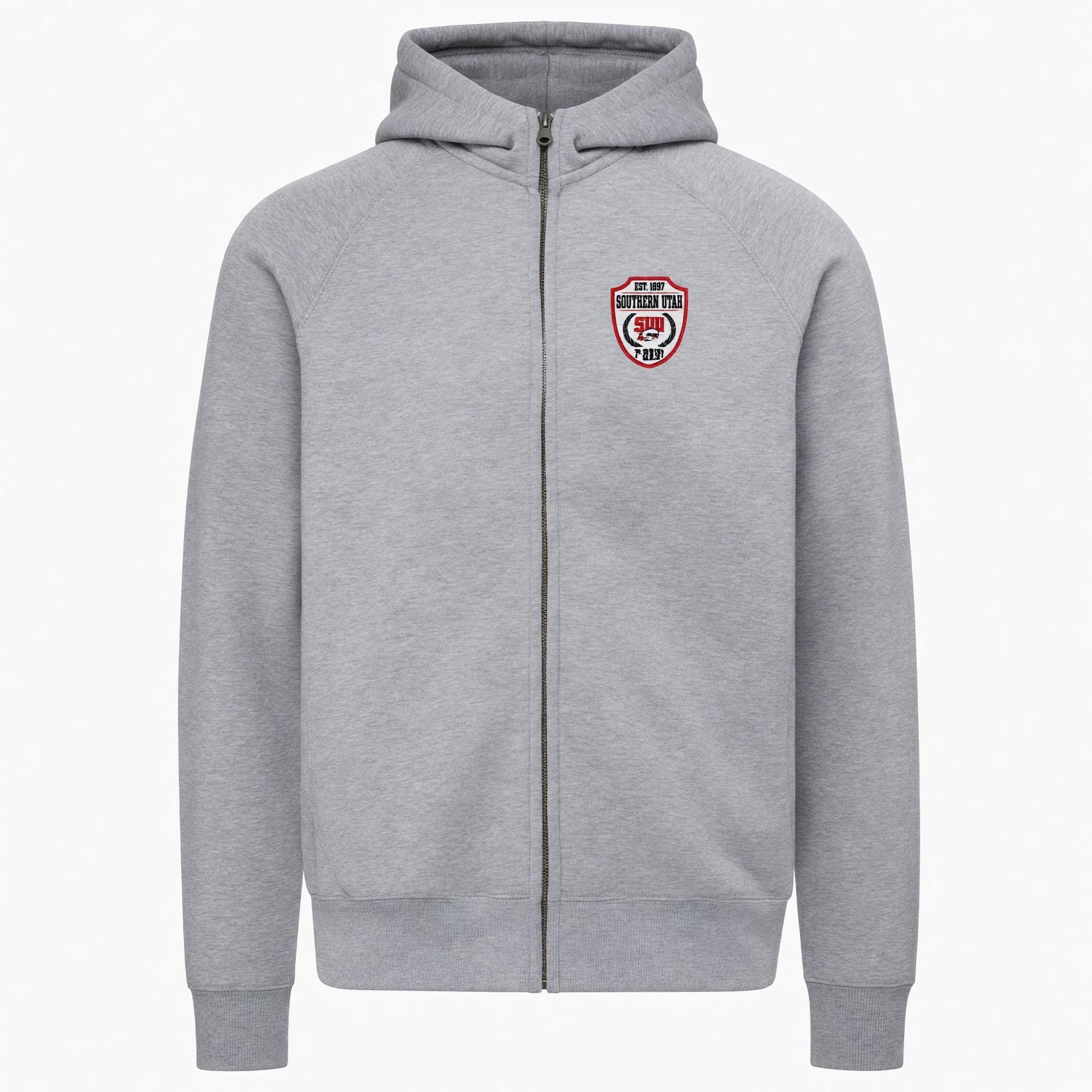 Product image 1 of 1 for MV SPORT FULL ZIP GRAY SOU PATCH LEFT CHEST