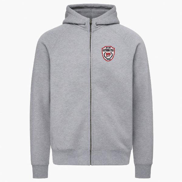 MV SPORT FULL ZIP GRAY SOU PATCH LEFT CHEST; $55.99