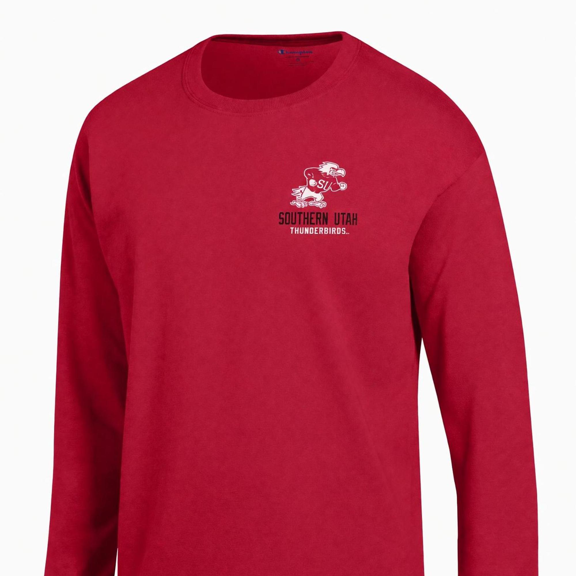 Product image 2 of 2 for Champion Long-Sleeve Tee – Red