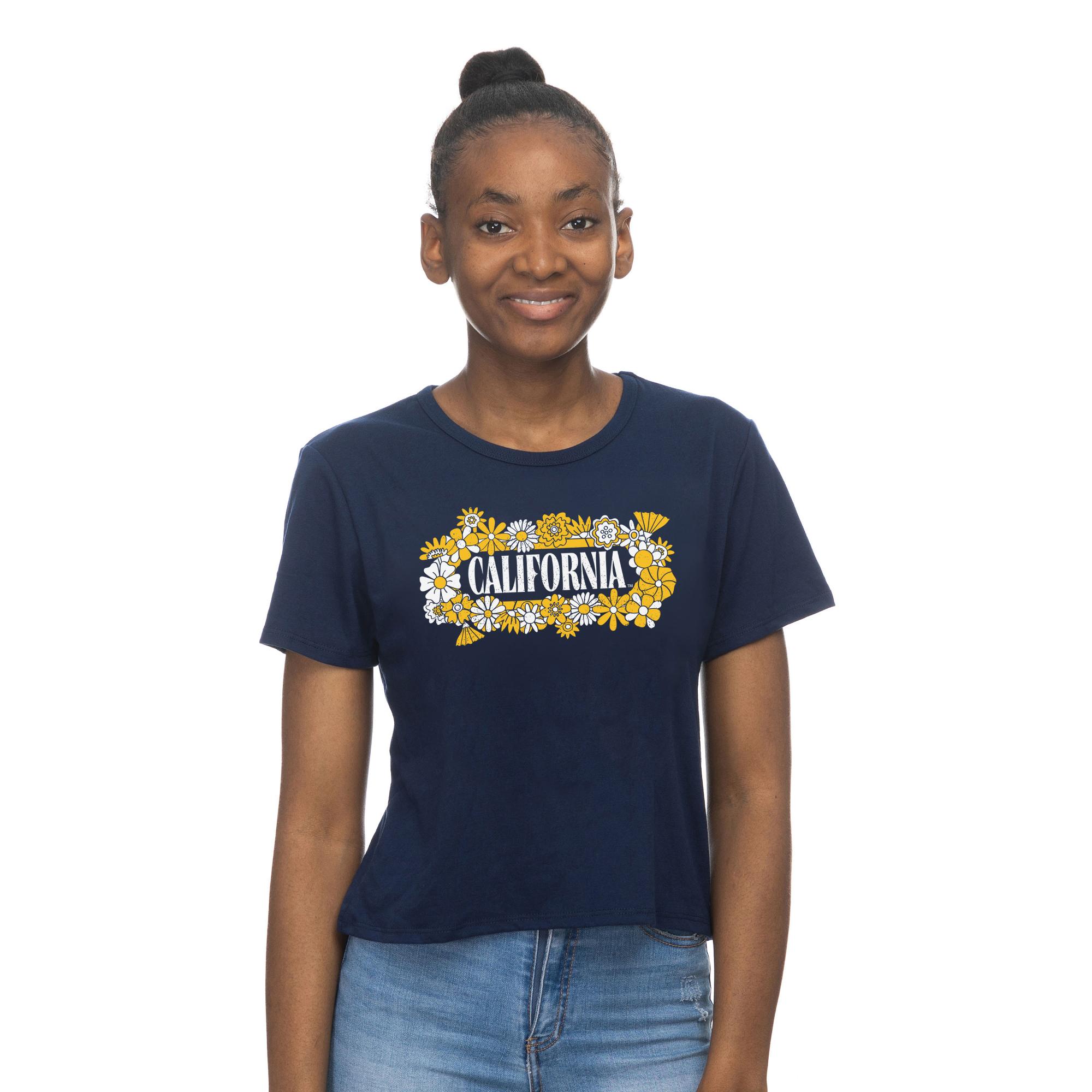 Product image 1 of 1 for Women's Cropped Tee California Floral Logo
