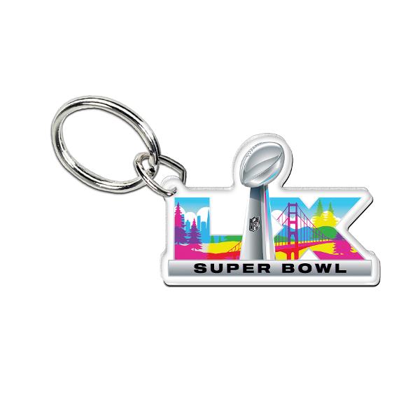 Super Bowl LX Acrylic Key Ring; $11.98