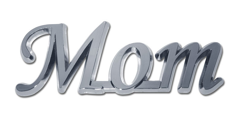 image of: Mom Chrome Auto Emblem Add On